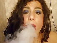 Sissy princess elle candy lips smoking | Tranny Update