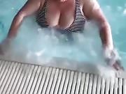 My BBW wife at the spa