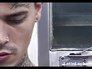 Bad Boy Latino Twink Paid Threesome Stranger In Bathroom