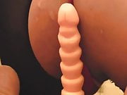 Uneven dildo ride (Soft-Dildo)