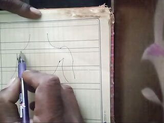 Drawing Pencil Having video: Artsy drawing with the help of a pencil while having sex