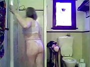 Janeen in the shower