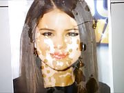Selena Gomez facial cum tribute