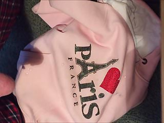 Jerking With Soft Pink Sweatshirt