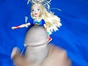 Supergirl doll getting cummed on 