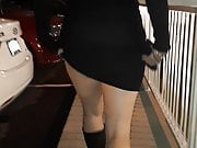 Wife showing her sexy ass outside 