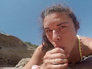 Brunette, Spanish, Blowjob, Con