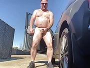 Luvbennude has fun outside