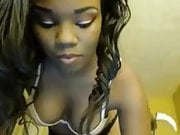 Sexy Black Girl On Webcam