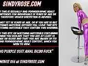Studio purple suit anal dildo fuck 