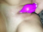 toying pussy