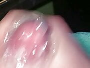 Huge Load into a Condom for Fun