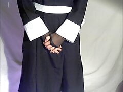 Crossdressing Nun cant withstand the desire