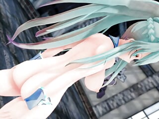 Bunny Girl, Hentai, Long Hair, Seeing