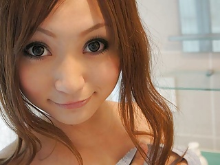 Asian Brunette Hairy video: Japanese brunette Rui Yazawa is peeing, uncensored