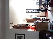 relaxing while partner at work