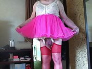 Red - pink stockings part 1