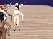 Naked Whores Doing The Thriller Dance