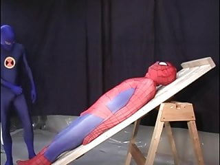 Guy In Spiderman Costme Gets Oral Sex