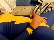 Cumming on my Wonderbolt Catsuit