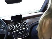 Blonde cam sex in car