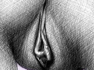 Nude Drawing, Pussy, Close up Pussy Masturbation, Pussies