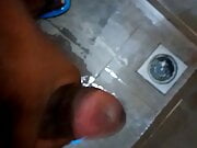 Young boy masturbate at public wash room