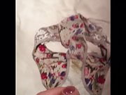 Quick dirty floral panties wank