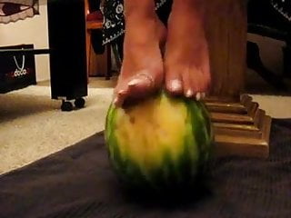 Crush, Watermelon, Foot Fetish, Turkish Foot Fetish