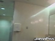 Hot peeing sessions with beautiful Japanese babes in public