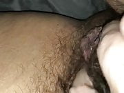 Wife’s hairy wet cunt