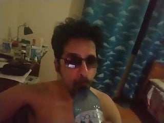 Whore Licks Bottle After Putting It In Its Asshole...