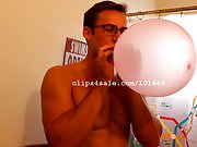 Balloon Fetish - Lance Blowing Balloons Video 2