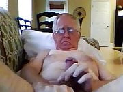 grandpa cum on webcam