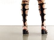 strappy heel compilation