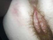 Damn a nice red hairy hooker pussy.