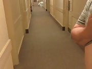 Pissing in hotel corridor