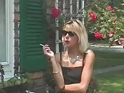 Hot Blonde Smoker Agrees to be Filmed