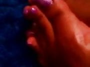 black feet pink toes