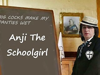 Anji the schoolgirl...