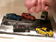 cumming on toy cars 