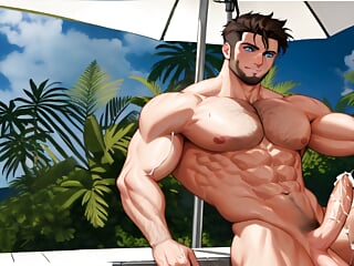 hot muscular cartoon guys with big dicks 3