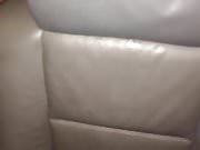 Leather car seat fuck humping cum