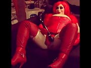 Me in a red leather