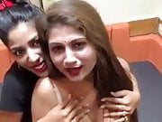 A couple of Indian models showing boobs