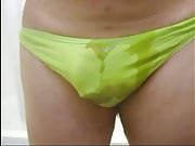 Wetting My Friends Green Panties for Her