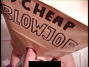 Anonymous Prostitute Cheap Blowjob Wearing a Paper Bag
