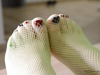 Stockings Fetish, Fishnet, Sexy Foot, Milf Foot Worship