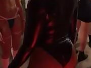 Demi Lovato shaking her big ass in Halloween costume