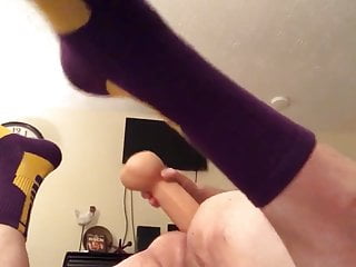 Twink Playing With John Holmes Replica Dildo